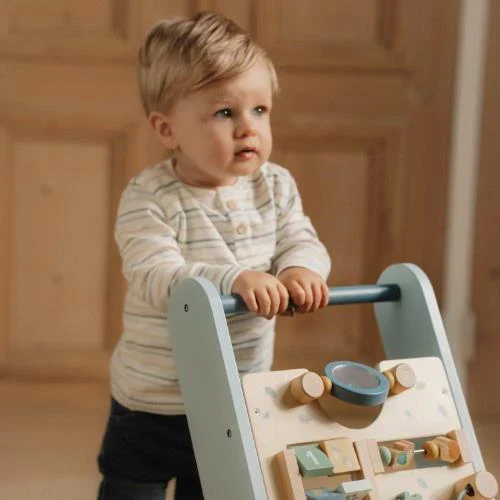 Little Dutch Carrello Primi Passi Legno – Forest Friends Blu