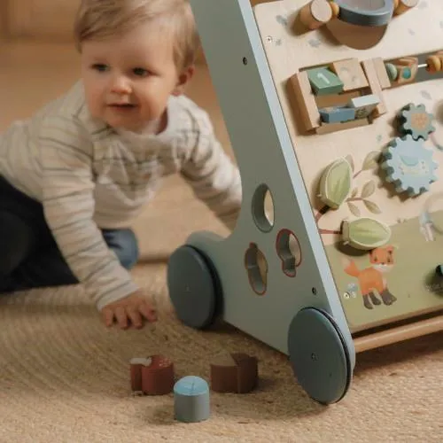 Little Dutch Carrello Primi Passi Legno – Forest Friends Blu