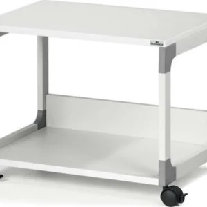 Mobile-carrello Multifunzione System 48 - 60 x 43 2 x 47 7 cm - 2 ripiani - con ruote - grigio - Durable