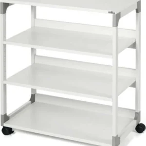 Mobile-carrello Multifunzione System 88 - 75 x 43 2 x 87 9 cm - 4 ripiani - con ruote - grigio - Durable