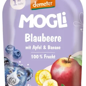 MUSE DI MELE-BANANE-NOCI SENZA ZUCCHERO AGGIUNTO DA 1 ANNO DEMETER BIO 100 g - MOGLI