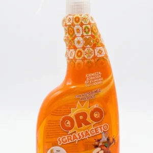 ORO Sgrassaceto Spray 750ml con Aceto di Mele Biologico | Igienizzante e Sgrassatore Universale
