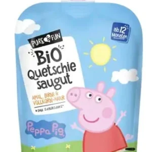 Purea di mele e pere con fiocchi d'avena BIO 100 g Peppa Pig
