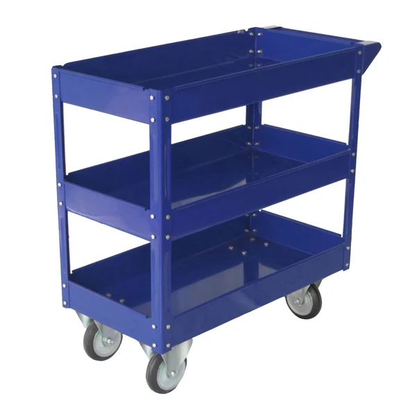SERENA GROUP - TC4103 - Carrello da lavoro - 3 ripiani - 84 x 41 x 82 cm - portata max 100 kg - acciaio verniciato - blu -...