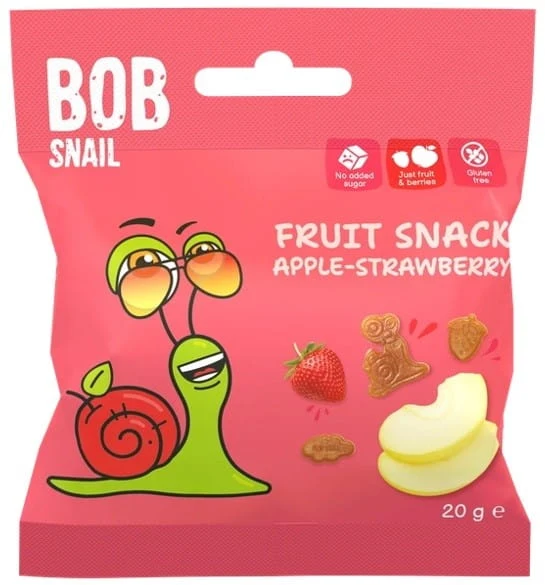 Spuntino con mele e fragole 20g