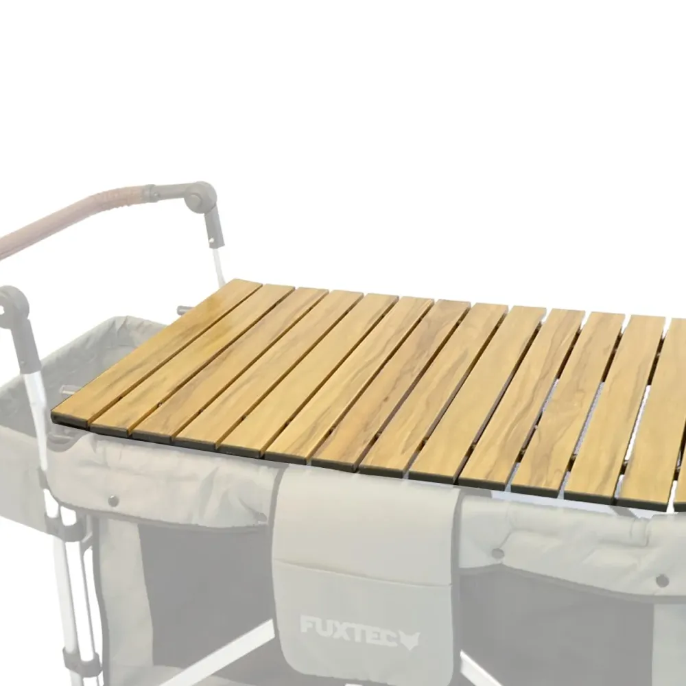 Tavolo mobile alluminio Carrello effetto legno CTXL-900