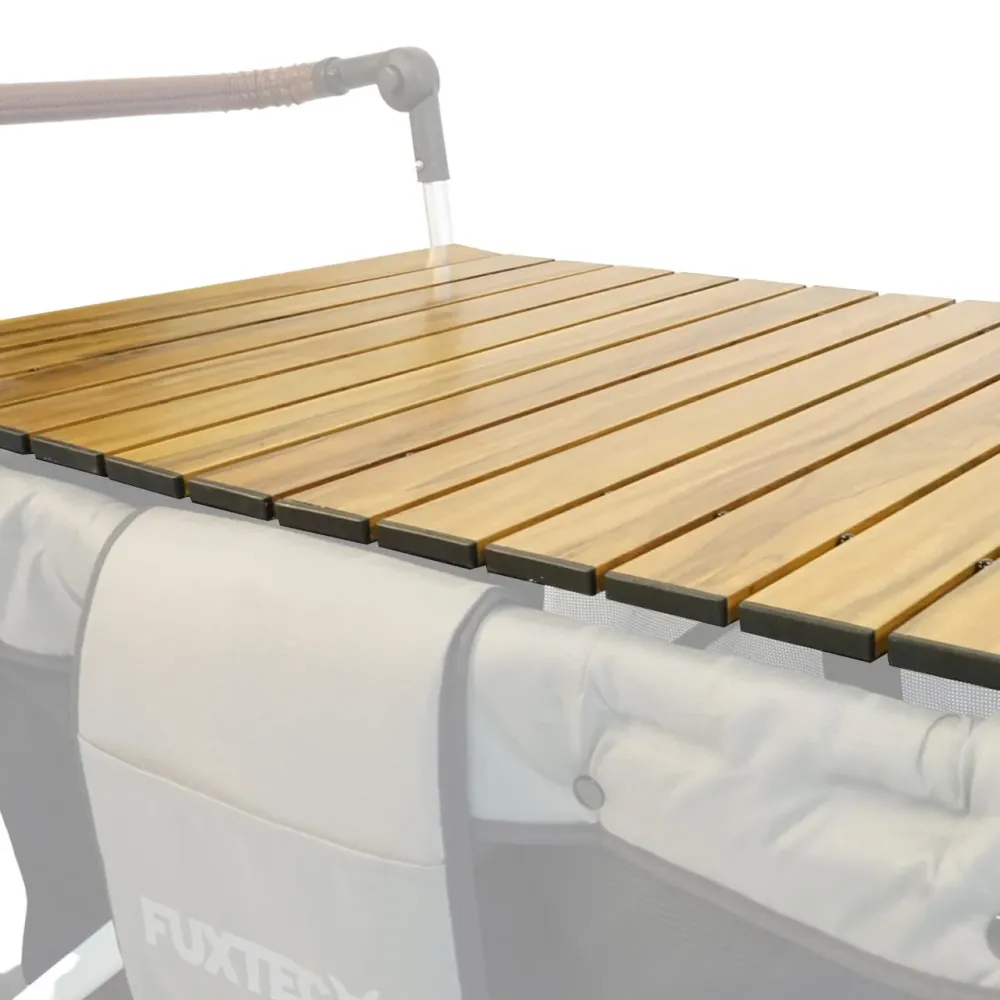 Tavolo mobile alluminio Carrello effetto legno CTXL-900