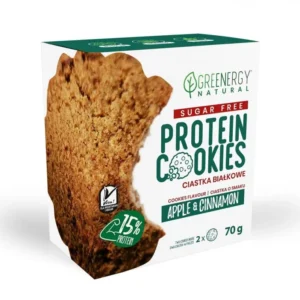 TORTINE PROTEICHE DI MELE E CANNELLA SENZA ZUCCHERO (2 x 35 g) 70 g - GREENERGY