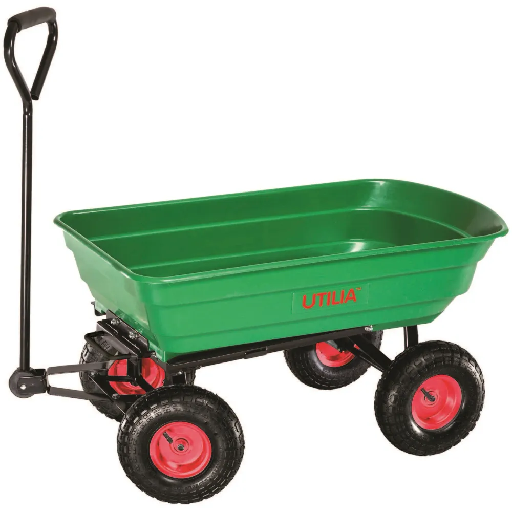 Utilia CARRELLO RIBALTABILE DA GIARDINO lt. 75 portata max kg. 250