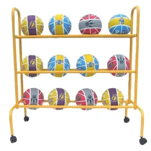 Vivisport Carrello Porta Palloni Acciaio 3 Ripiani - Art. 1038