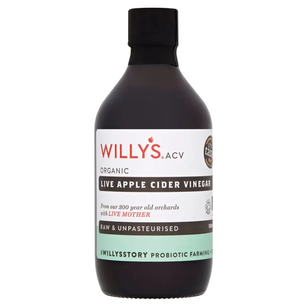 Willy's Aceto di Sidro di Mele Vivo Biologico con La Madre 500ml