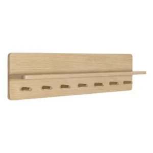 Appendiabiti legno 7 ganci Space panna Hübsch - 80cm