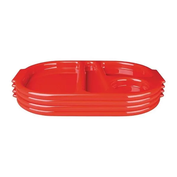 OLYMPIA Kristallon Vassoio microscopico menu policarbonato rosso 322 cm PU: 10 pezzi DL126