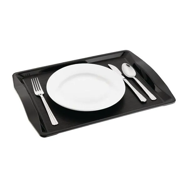 OLYMPIA Kristallon vassoio veloce food nero 42 x 305 cm CM940