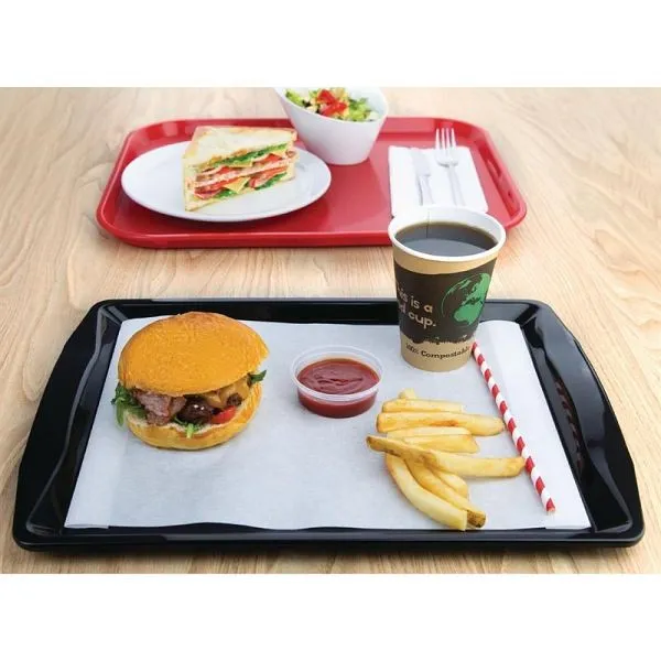 OLYMPIA Kristallon vassoio veloce food nero 42 x 305 cm CM940