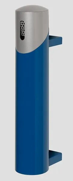 Posacenere da parete VAR SG 65 blu genziana - parte testa argento 39111