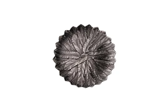 Vassoio alluminio argento Piume Chehoma - 46cm