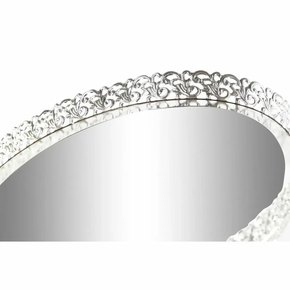 Vassoio per aperitivi DKD Home Decor Specchio Cristallo Metallo (25 x 25 x 4,5 cm)