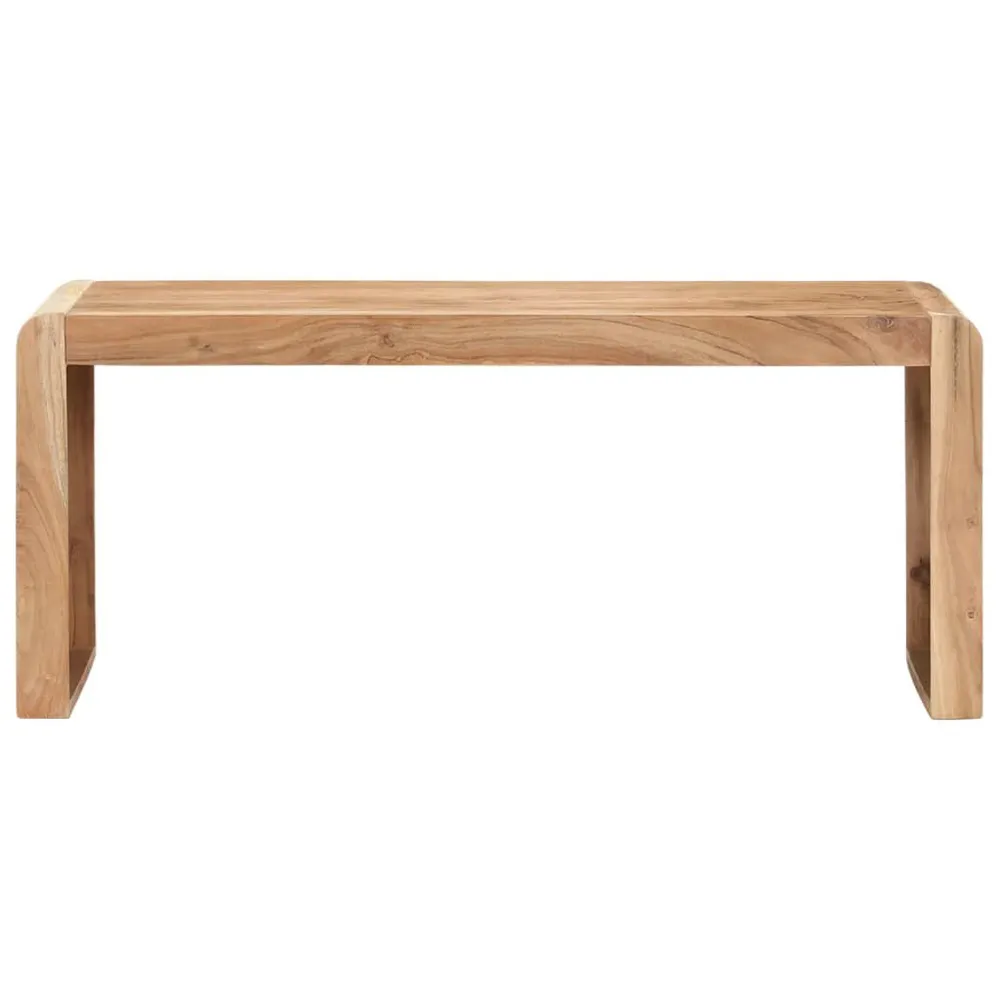 Carrello Portavivande Panca 110x38x46 cm Legno Massello di Acacia