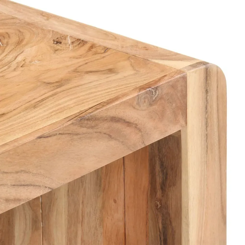 Carrello Portavivande Panca 110x38x46 cm Legno Massello di Acacia
