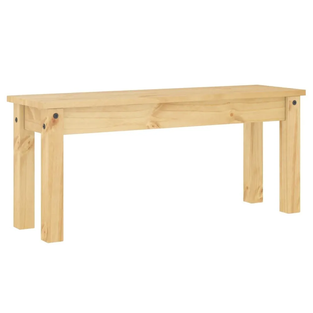 Certificato PEFC/FSC Panca da Pranzo Panama 105x30x45 cm Legno Massello di Pino