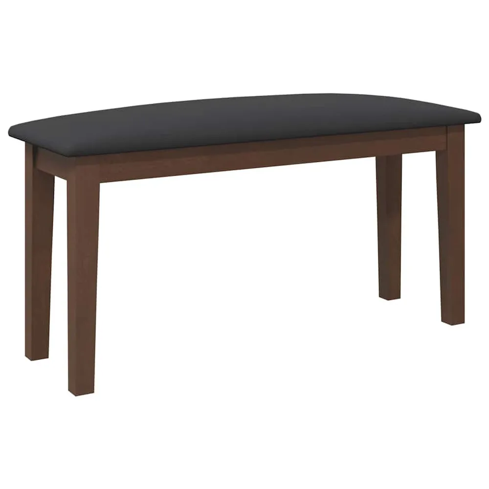 Design Moderno e Funzionale Panca 90 cm Marrone Legno Massello di Hevea
