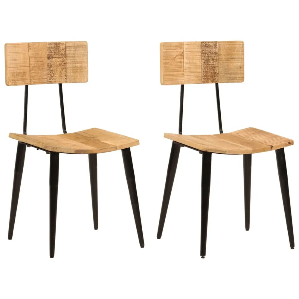 Design Moderno e Funzionale Sedie da Pranzo 2 pz 44x40x80 cm Legno Massello di Mango