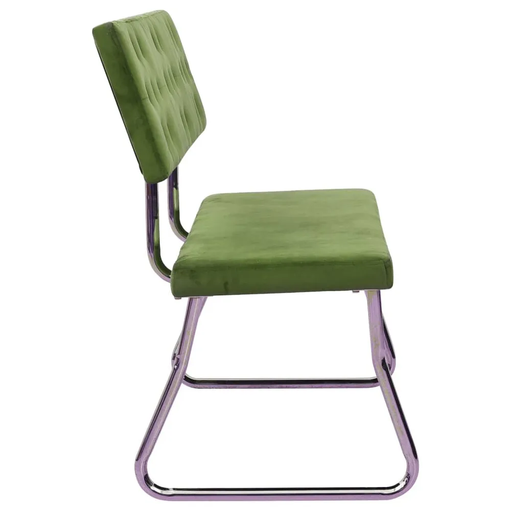 Panca 110 cm Velluto Verde Evidente
