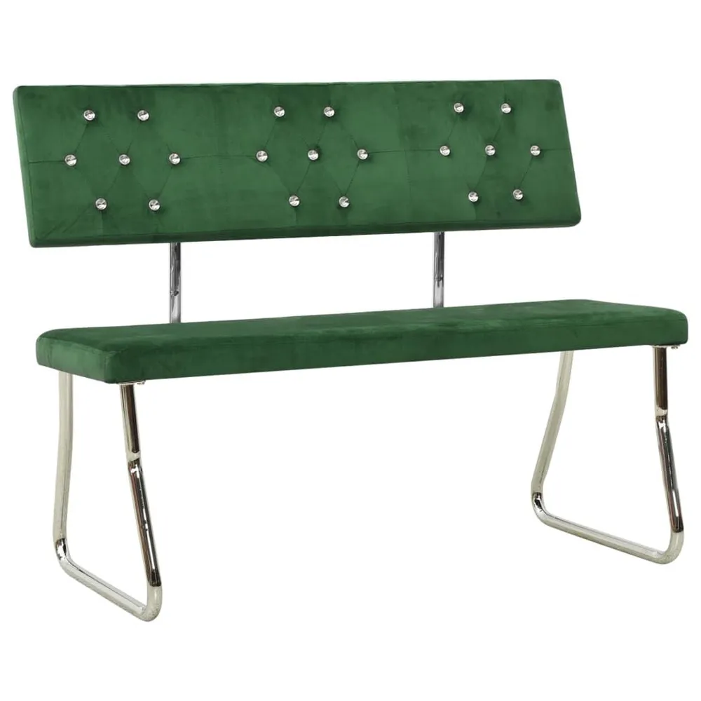 Panca 110 cm Velluto Verde Fosco