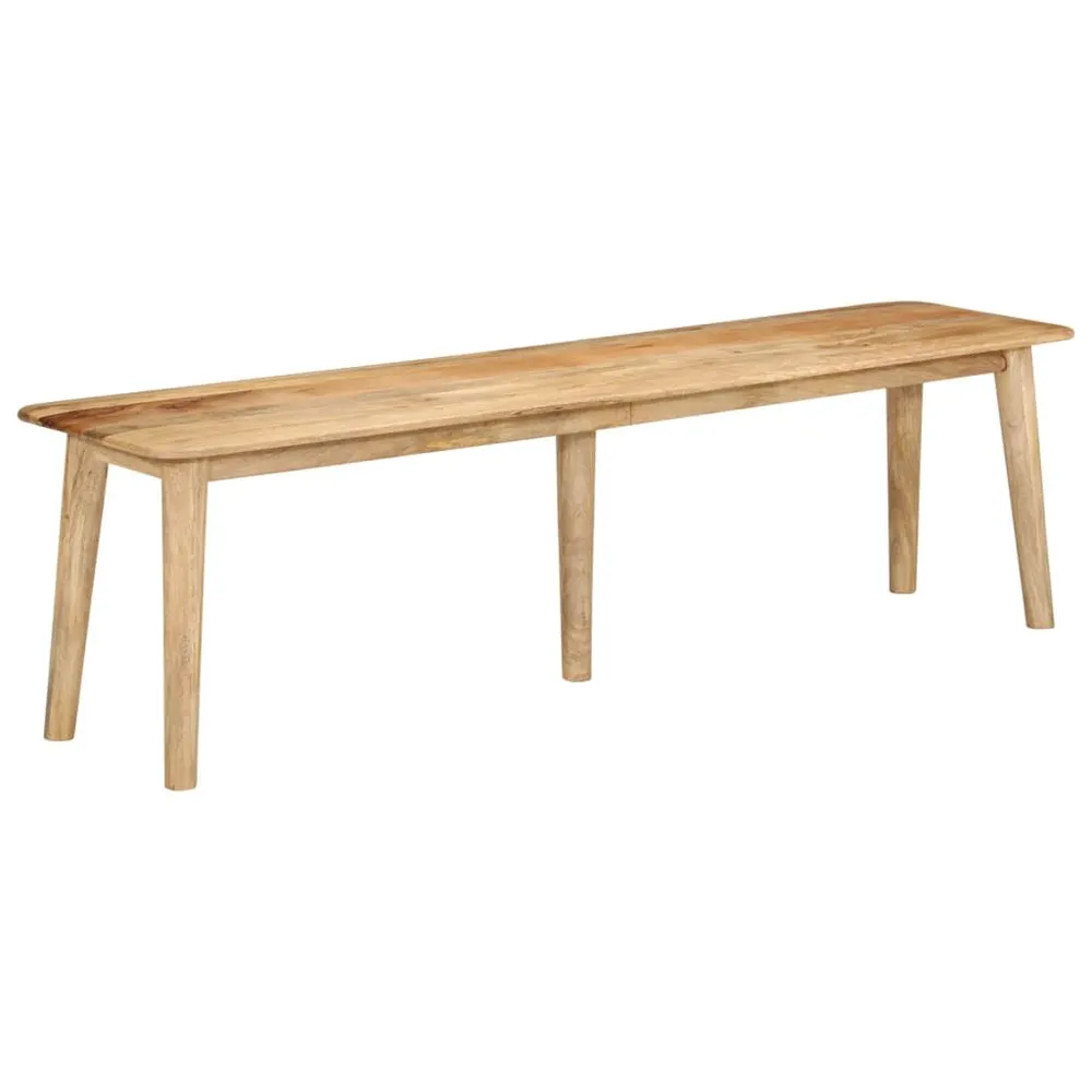 Panca 160x40x45 cm Legno Massello di Mango Facile Montaggio