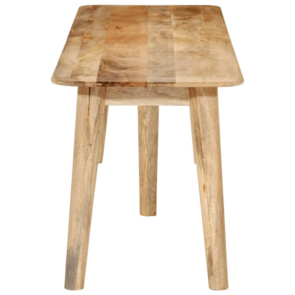 Panca 160x40x45 cm Legno Massello di Mango Facile Montaggio