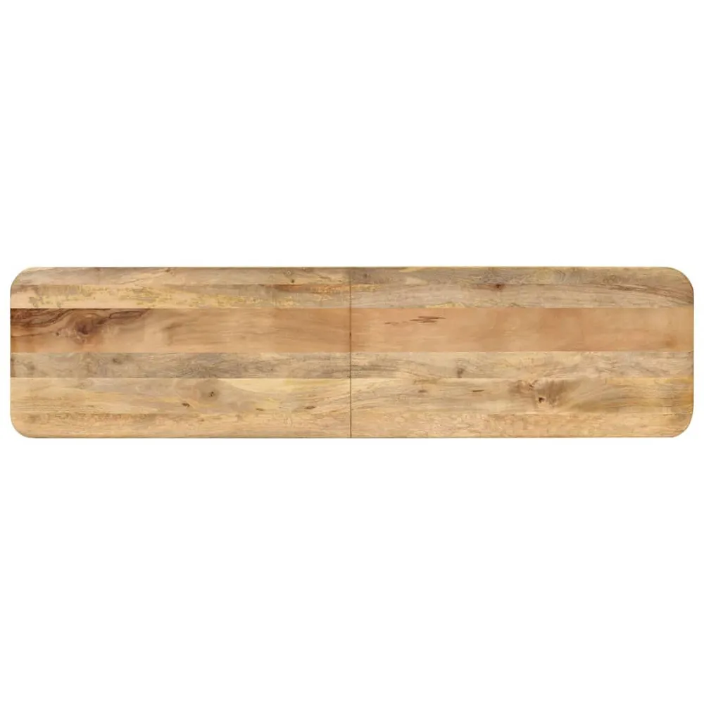 Panca 160x40x45 cm Legno Massello di Mango Facile Montaggio