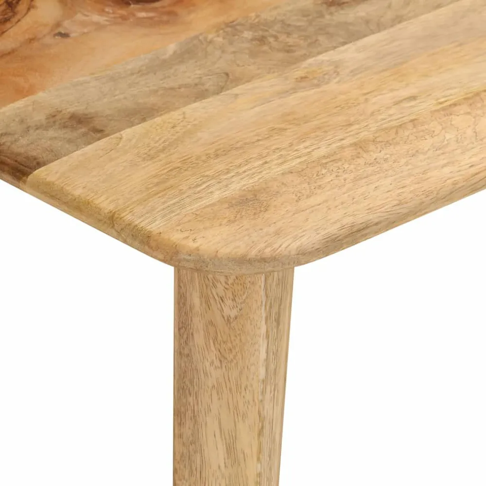 Panca 160x40x45 cm Legno Massello di Mango Facile Montaggio