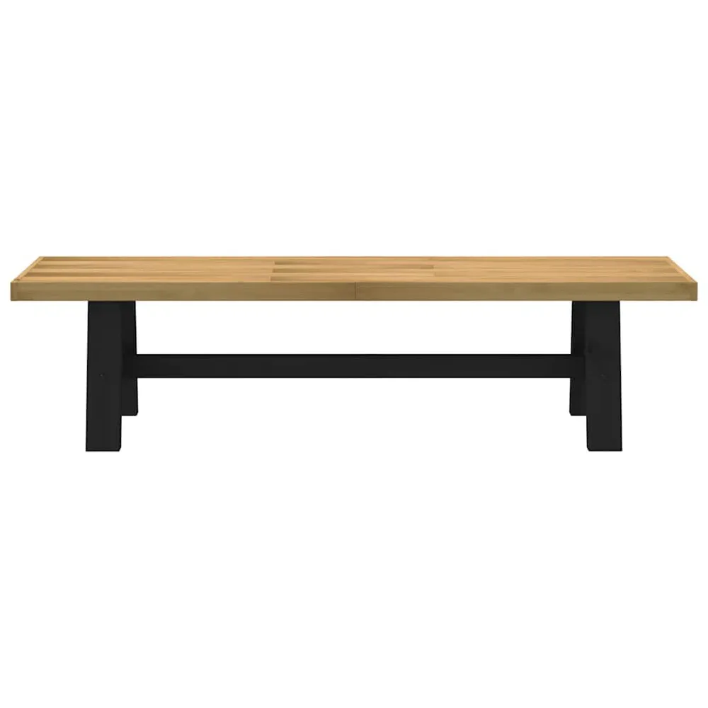 Panca Pranzo NOAIN Gambe Forma 180x40x45 cm Legno Massello Design Industriale