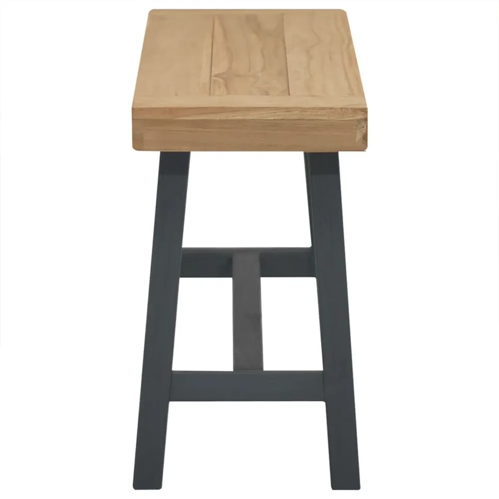 Panchina 110 cm Legno Massello di Teak con Cassetti Soft-Close