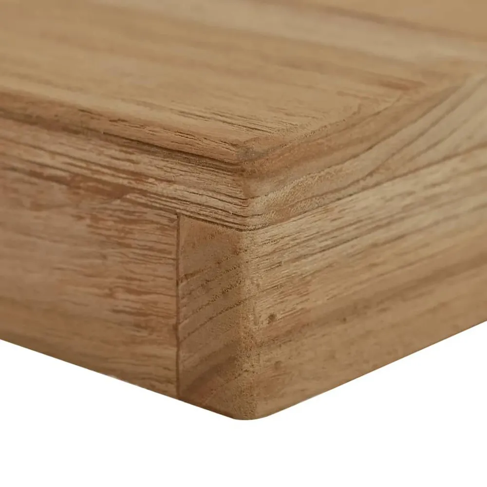 Panchina 110 cm Legno Massello di Teak con Cassetti Soft-Close