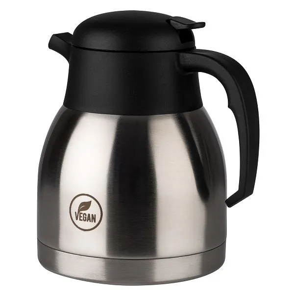 Caraffa termica APS -CLASSIC- Ø 14 x 19 cm 1 litro polipropilene acciaio inossidabile doppia parete tappo vite caldo e fre...