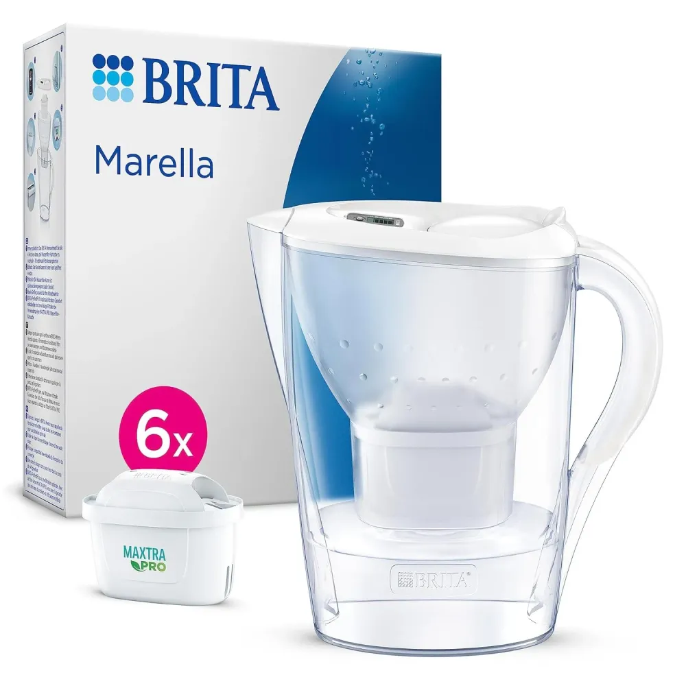 Brita Caraffa filtrante Marella White (2.4L) incl. 6x filtri MAXTRA PRO All--1