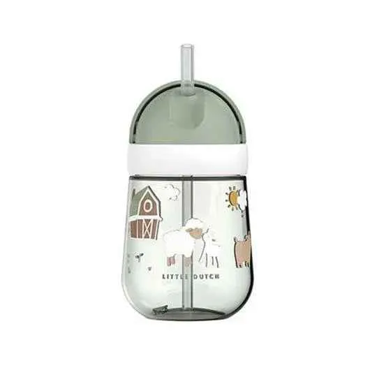 Little Dutch® Borraccia con cannuccia Little Farm 300ml