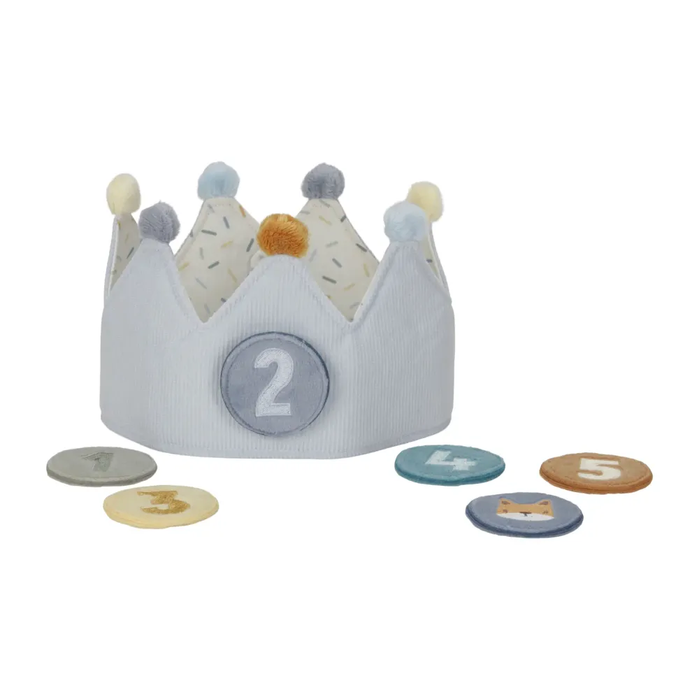 Little Dutch Corona Compleanno con Numeri - Azzurro