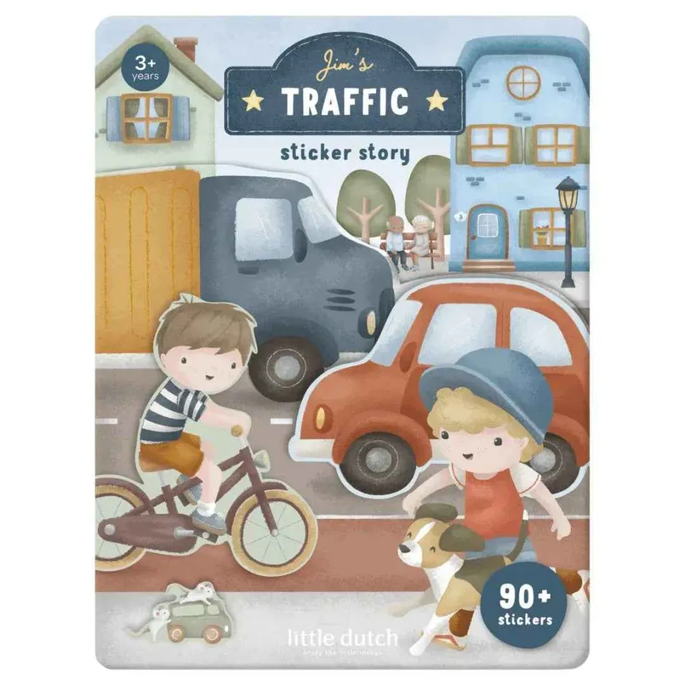Little Dutch® Libro di adesivi Jim & Friends