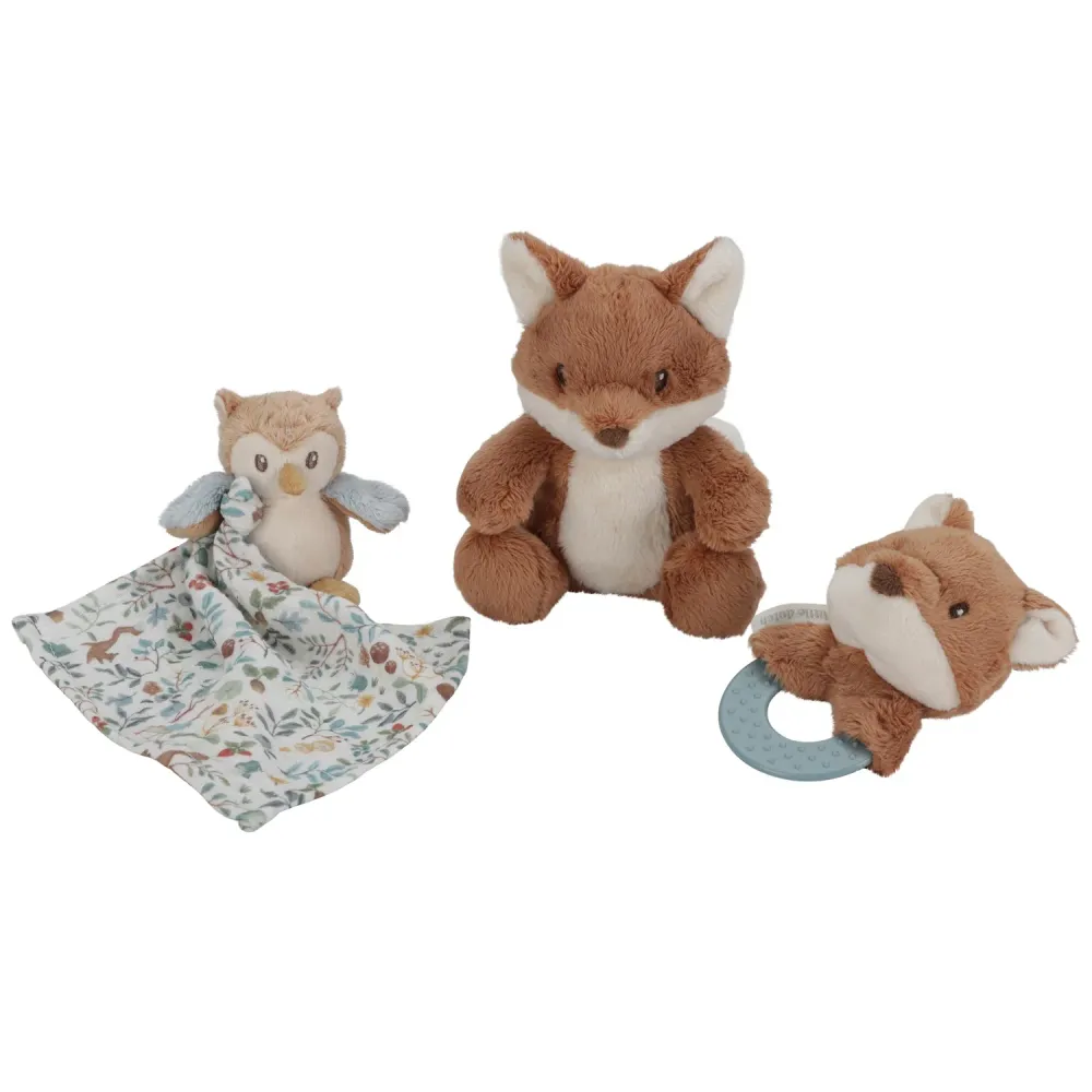 Little Dutch – Set regalo nascita Forest Friends con doudou, sonaglio e dentaruolo