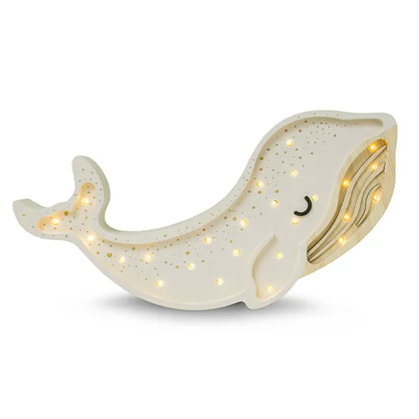 Little Lights Lampada per bambini Balena Albino Bianco