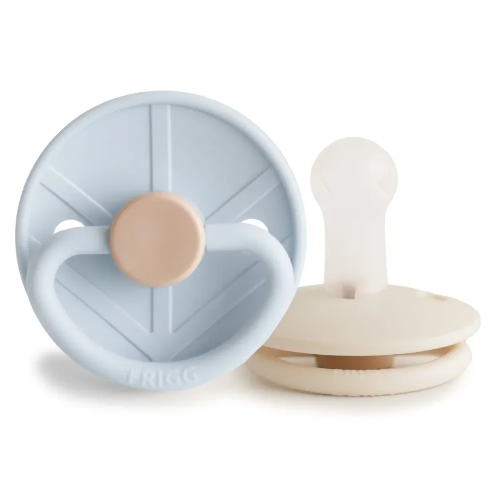 <tc>Frigg</tc> Tettarella Taglia 1 Little Viking Polvere Blu/Crema Silicone 2 pezzi