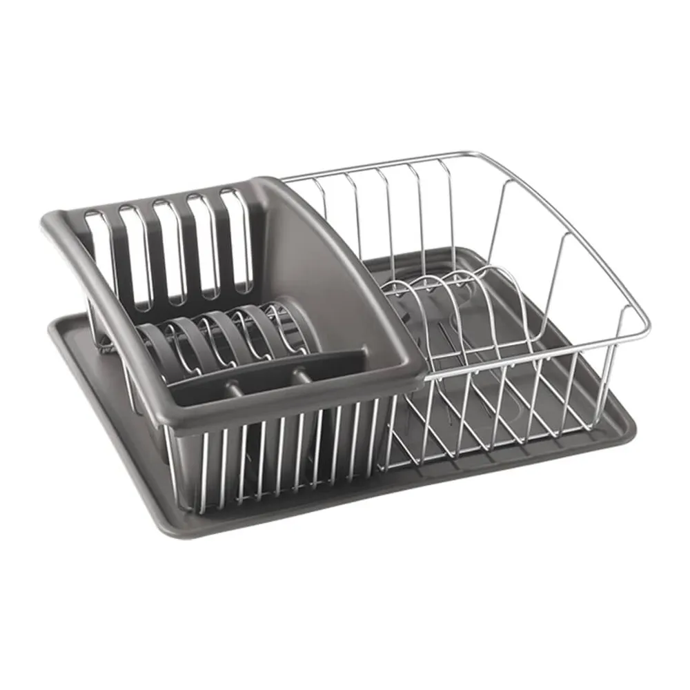 Grattugia Multifunzione Metaltex Scolapiatti Aquatex Plus Grigio