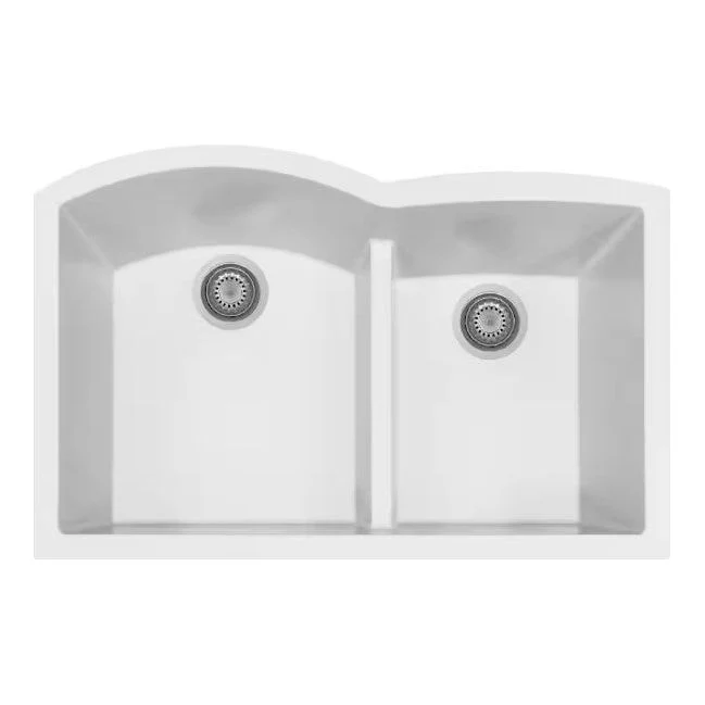 Houzer Undermount Gemello Bowl Granite Kitchen Sink P-175U CLOUD