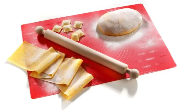 Imperia "FoglioChef" teglia da forno gommato con mattarello legno rosso 20 618