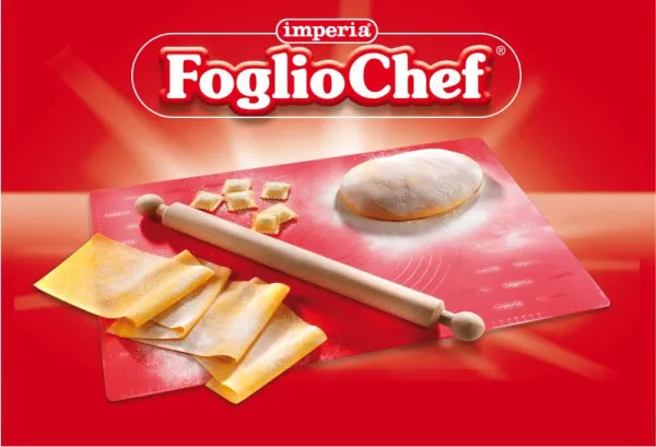 Imperia "FoglioChef" teglia da forno gommato con mattarello legno rosso 20 618