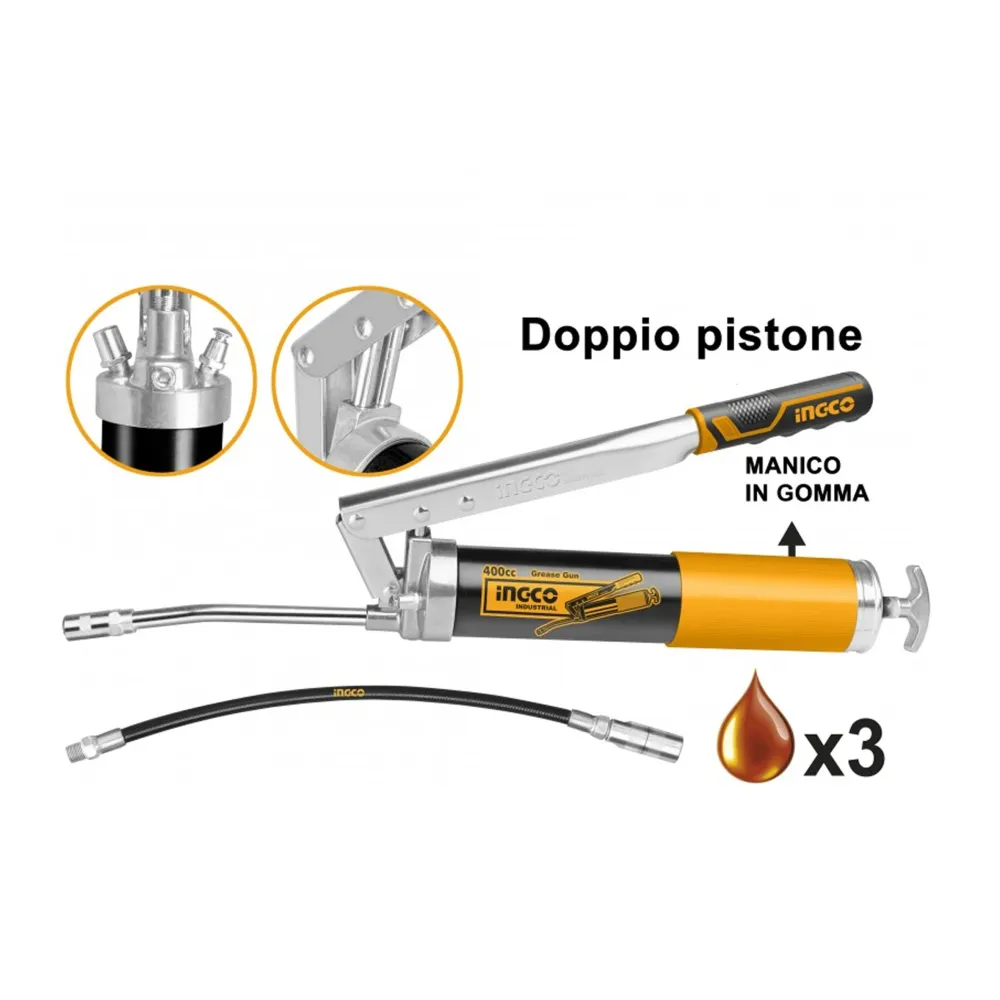 Professionelle pneumatische Zweikolben-Fettpresse – INGCO Focoso on Sale