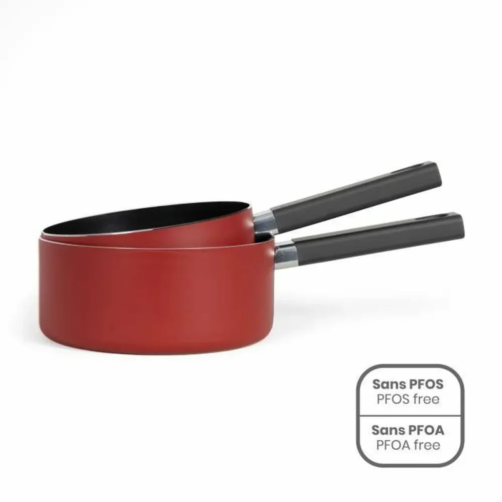 Set di pentolini Livoo Rosso Morbido 2 Pezzi (2 Unità)